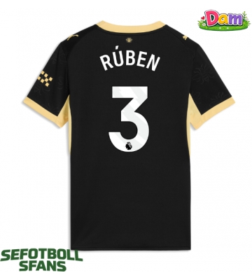 Manchester City Ruben Dias #3 Bortatröja Kvinnor 2026-27 Kortärmad
